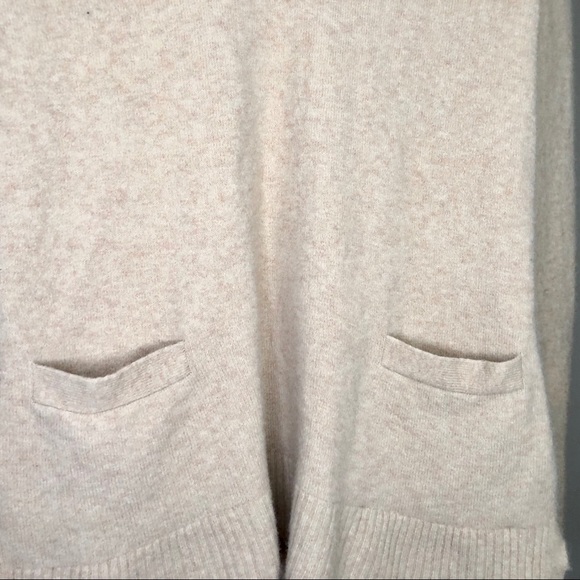 J.CREW VNeck Pocket Tunic Sweater Tan Wool Alpaca - Picture 5 of 5